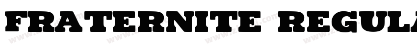 Fraternite Regular字体转换